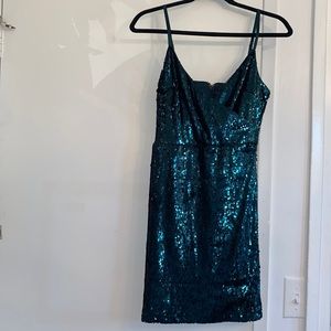 Sequin green dress